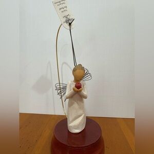 Willow Tree teacher angel Figurine ornament with apple